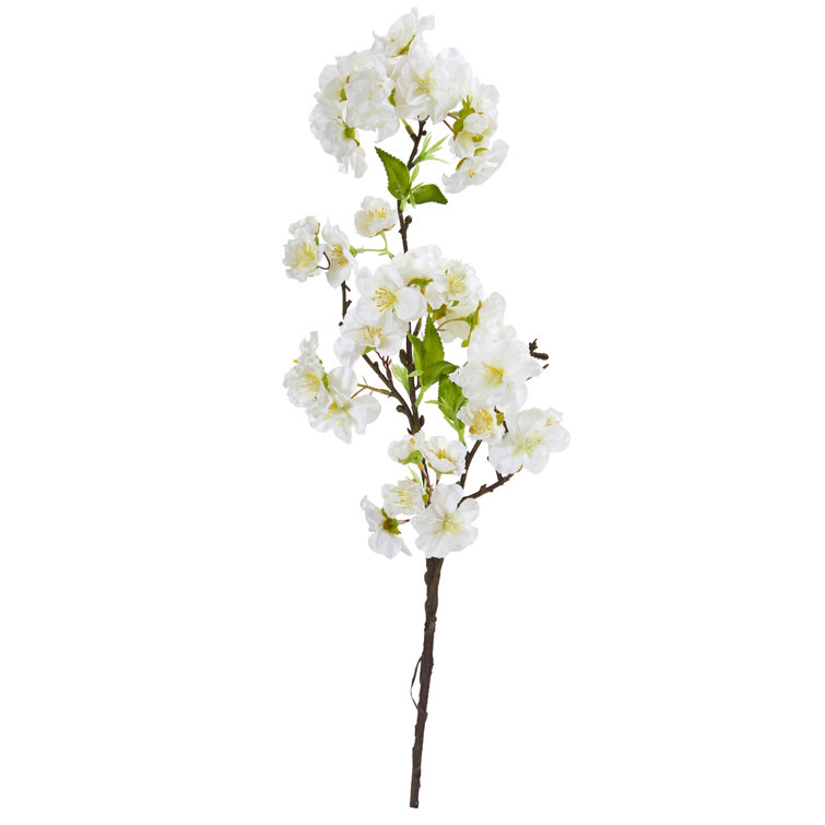 House of Hampton® Artificial Cherry Blossom Stem & Reviews Wayfair